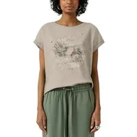 QS Rundhalsshirt mit großem Print