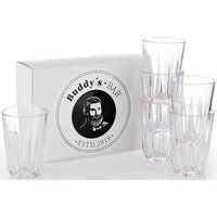 Buddy's Becher Buddy´s Bar, 6-tlg., Kunststoff, 6er Set, Tritan Kunststoff Trinkgläser, 150 ml, Made in Germany