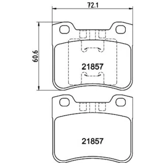 Hella Bremsbel?ge vorne Citroen Ax Saxo Peugeot 106 8DB355008-301