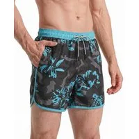 MaaMgic Shorts Herren Retro-Stil kurze Hose Sommer Sport Badehose mit Mesh-Innenslip (1-tlg)