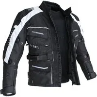 Alpha Speeds Motorradjacke Kinder Motorrad Textil Jacke Biker wasserdicht Jacke mit Protektoren Sport, Innenjacke ist trennbar: All Season, Weiß