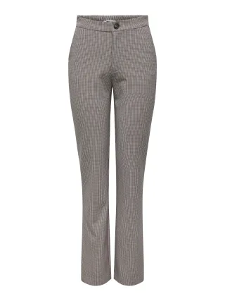 ONLY - ONLJOSS HW FLARED SLIT CHECK PANT TLR RP pumice stone - Gr. - 32