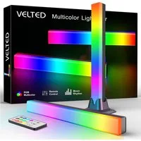 Novostella LED Stripe LED Lightbar RGB Gaming Lampe Ambiente Licht Bar 2 PCS, Fernbedienung