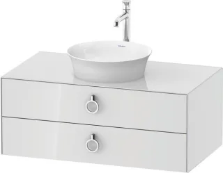 Duravit White Tulip Konsolenwaschtischunterbau wandhängend Weiß Hochglanz 1000x550x408 mm - WT499108 WT4991085850010