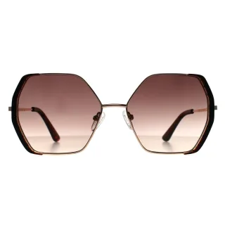 Guess Quadratisch Damen Gold Braun Braun Farbverlauf GF0387