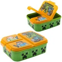 Minecraft Lunchbox Brotdose 3 getrennte Fächer Minecraft Lunch to Go Vesper Dose