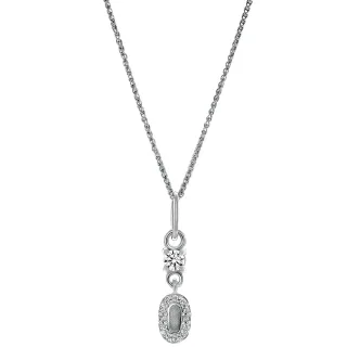 Orphelia 'Lily' Damen-Anhänger aus 925er Sterlingsilber mit Kette – Silber ZH-7582