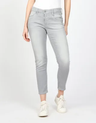 GANG Damen Jeans 94GERDA CROPPED - relaxed fit Jeans ice grey vint