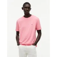 Tommy Hilfiger T-Shirt ESSENTIAL REGULAR FIT SOLID mit Stickerei unifarben, casual, Baumwolle, Rundhals