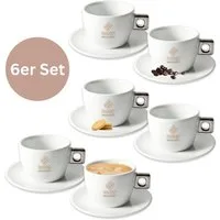 Topanbieter999 Tasse, 12-tlg., Keramik, Cappuccinotassen ca. 167 ml