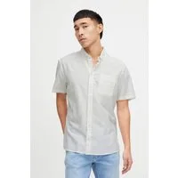 Blend Kurzarmhemd BHShirt Stilvolles Kurzarmhemd Leinenmix mit Brusttasche