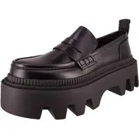 Buffalo 1622355 Flora Loafer Vegan Black Slipper