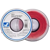 Viessmann Modelleisenbahn-Stecker Viessmann 68633 Kabel auf Abrollspule 0,14 mm², rot, 25 m
