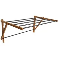 Bischof Wandwäschetrockner Kraftpaket, Eschenholz/Metall, 4 m Trockenlänge, 5 kg. Belastbarkeit