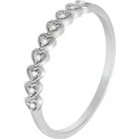 Diamonds by Ellen K. Fingerring 375/- Weißgold Brillant 0,04ct.