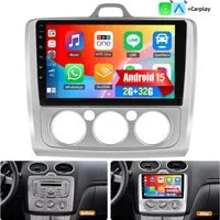 ESSGOO Für Ford Focus MK2 MK II 2004-11 Android 15 Autoradio Carplay Navi RDS Autoradio (RDS, 4+128GB(optional), 4+64GB(optional), FM, AM, DAB+ (optional), Apple Carplay & Android Auto,Bluetooth,ASP)