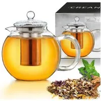 Creano Teekanne Teekanne “Schnabel” 1,7l, 1,7 l, (1er-Set, 2-St., Teekanne & Deckel), tropffrei