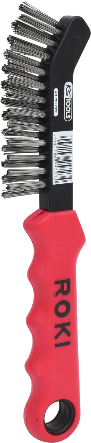 KS Tools Stahldraht-Bremssattel-Drahtbürste 2-reihig - 201.2320