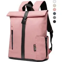 NULSTA Rucksack Rolltop Rucksack Wasserdicht Damen & Herren Daypack Freizeitrucksack, 30*15*40cm,Cityrucksack,Tourenrucksack,Schulrucksack