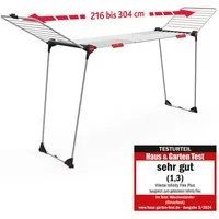 Vileda Wäscheständer Vileda INFINITY Flex, Ausziehbar auf 304 cm - für große Wäschestücke