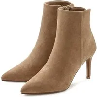 LASCANA Sommerstiefelette, Stiefel, High-Heel-Stiefelette in elegant spitz zulaufender Form VEGAN