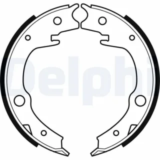 Delphi Bremsbacken hinten Toyota Avensis Celica Corolla Prius Yaris