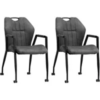 OMG Design Armlehnstuhl Point (Set, 2 St), Esszimmerstuhl mit Rollen, Bürostuhl