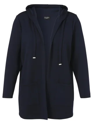 VIA APPIA DUE - Jacke Kapuze 1/1 Arm Taschen marine - Gr. - 54