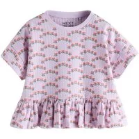 Next Schößchenshirt Kurzarmshirt mit Schößchen aus 100 % Baumwolle (1-tlg)