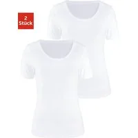 Vivance T-Shirt aus elastischer Baumwoll-Qualität (2er-Pack) sommerliche T-Shirts