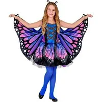 Widmann S.r.l. Kostüm Schmetterling Kostüm 3-tlg. Kinder lila