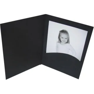 1x100 Daiber Portraitmappen Profi-Line 13x18cm schwarz