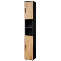 Vicco Hochschrank Irma, Anthrazit/Goldkraft Eiche, 30 x 192 cm (1-St)