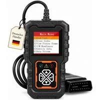 HS.SUPPLY Kfz-Diagnosegerät OBD2 Diagnosegerät KFZ Scanner Fehlercode Lesegerät mit Display, Komplett-Set, Komplettset, Einfache Fehlerdiagnose & Fehlerlöschung für Ihr KfZ