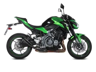 Sport Auspuff MIVV Double Gun BLACK Kawasaki Z900 A2 Bj.2017-2025 35/70kW EURO4/5/5+ /eintragungsfrei