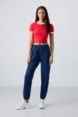Damen Hochtaillierte, Lässige Fleece-Jogginghosen