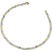 Firetti Armband Schmuck Geschenk Gold 333 Armschmuck Armkette 2-farbig bicolor, Made in Germany