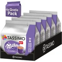 TASSIMO Kaffee Kapseln Milka T Discs heiße Schokolade 5 x 10 Kakaokapseln +1x10, 960 g, +1x10 Gratis
