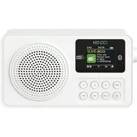 Kendo KENDO 24EX white Radio (Tragbares DAB+ Radio mit integriertem Akku, LCD-Display und Bluetooth)