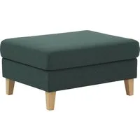 ATLANTIC home collection Hocker Mailo, Maße (BxTxH): 88x69x45 cm, mit Massivholzfüßen