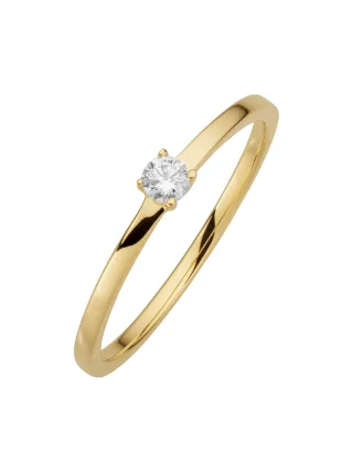 Orolino Ring 585/- GG glanz 1 Brill. 0,10ct. weiß