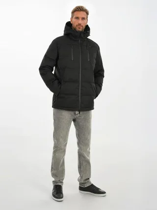 Arctic Seven Herren Winter Steppjacke AS-455 – Robuste Outdoorjacke Mit Kapuze & Wetterschutz