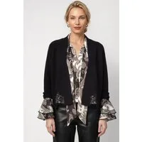 Monari Strickjacke Jacke Strickjacke Spitze Regular fit mit Spitze