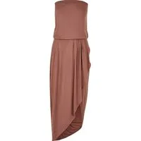 URBAN CLASSICS Shirtkleid Urban Classics Damen Ladies Viscose Bandeau Dress (1-tlg)