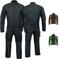 BULLDT Motorradkombi GW322K (Spar-Set, 2-tlg., mit Protektoren) BULLDT Motorradkombi Herren 2-teilig kurze Jacke CE2 Protektoren