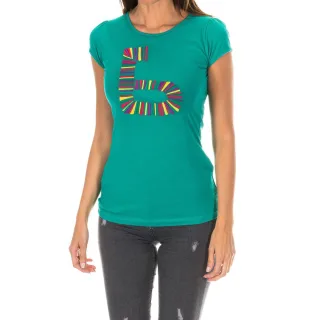Kurzarm-T-Shirt mit Rundhalsausschnitt für Frauen ADM0083