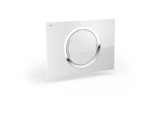 Mepa zero für A31/B31/E31 Betätigungsplatte 2-Mengen Glas weiß, 421854 421854