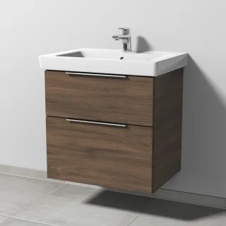 Sanipa 3way Waschtischunterbau zu Villeroy & Boch Subway 2.0 Waschtisch mit 2 Auszügen, Eiche-Arizon UM61380