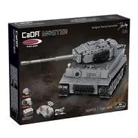 Panzer Tiger Maßstab 1:35 mit 2,4 Gigahertz Funksteuerung Bausteine, RC grau