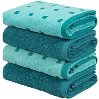 OTTO home Handtücher Regona, Handtücher 50x100cm, flauschig und weich, 500 gr/m², Frottier (Set, 4-St), Premium Handtücher mit Bordüre, Set, 100% Baumwolle, 5 Jahre Garantie